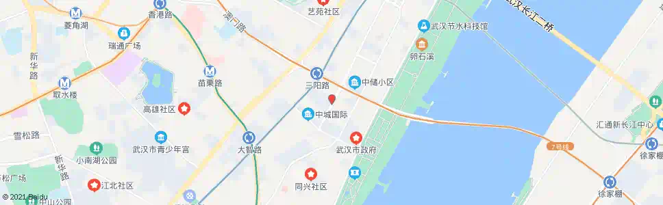 武汉中山大道三阳路_公交站地图_武汉公交_妙搜公交查询2025