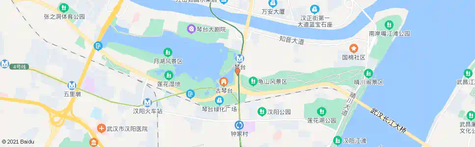 武汉鹦鹉大道琴台公园_公交站地图_武汉公交_妙搜公交查询2025