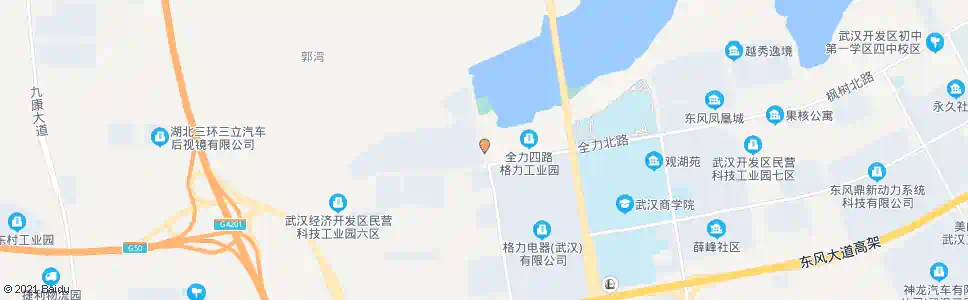 武汉全力四路格力工业园_公交站地图_武汉公交_妙搜公交查询2025