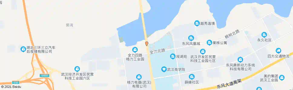 武汉全力三路珠山湖南路_公交站地图_武汉公交_妙搜公交查询2025