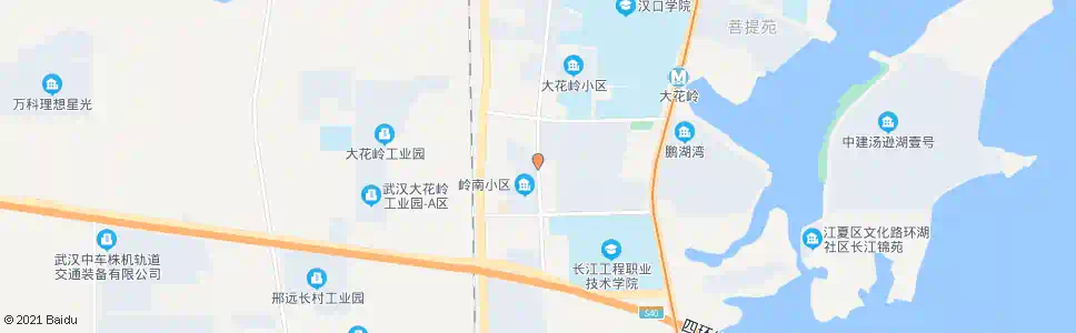 武汉红花路岭南小区_公交站地图_武汉公交_妙搜公交查询2025