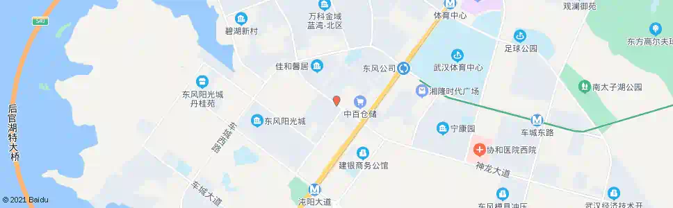 武汉神龙大道香榭丽舍_公交站地图_武汉公交_妙搜公交查询2025