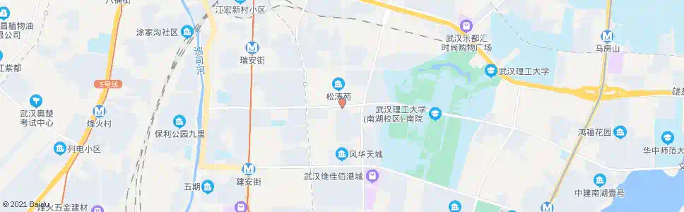 武汉雅安街松涛苑南门_公交站地图_武汉公交_妙搜公交查询2025