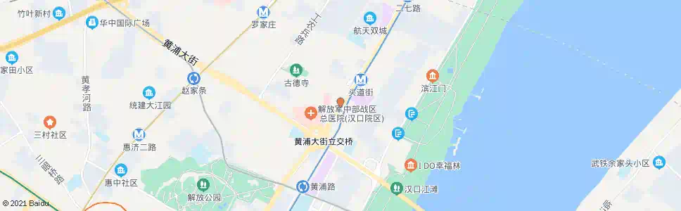武汉解放大道黄浦大街_公交站地图_武汉公交_妙搜公交查询2025