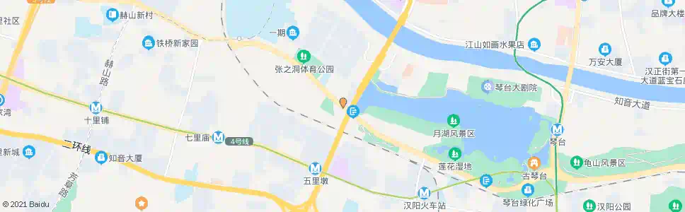武汉琴台大道龙灯堤_公交站地图_武汉公交_妙搜公交查询2025