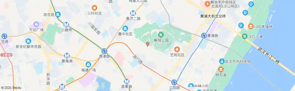 武汉解放公园路解放公园_公交站地图_武汉公交_妙搜公交查询2025