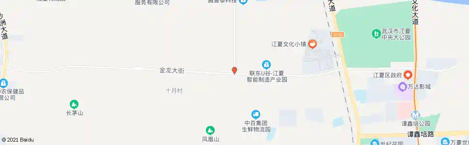 武汉金龙大街黄家湖大道口_公交站地图_武汉公交_妙搜公交查询2025