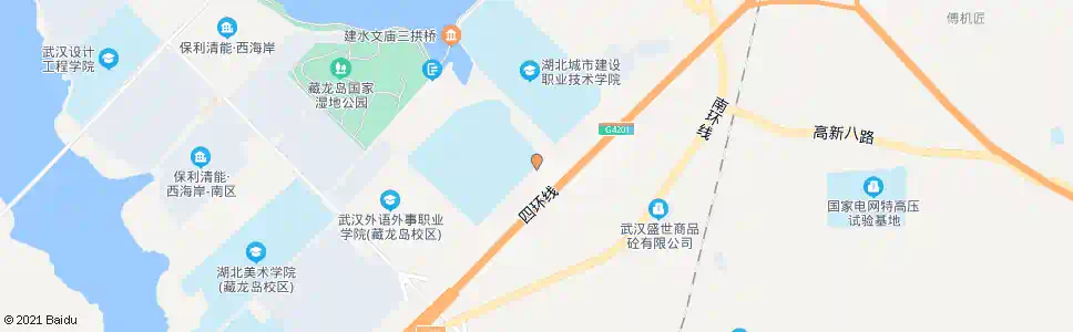 武汉环岛路体育科技学院_公交站地图_武汉公交_妙搜公交查询2025