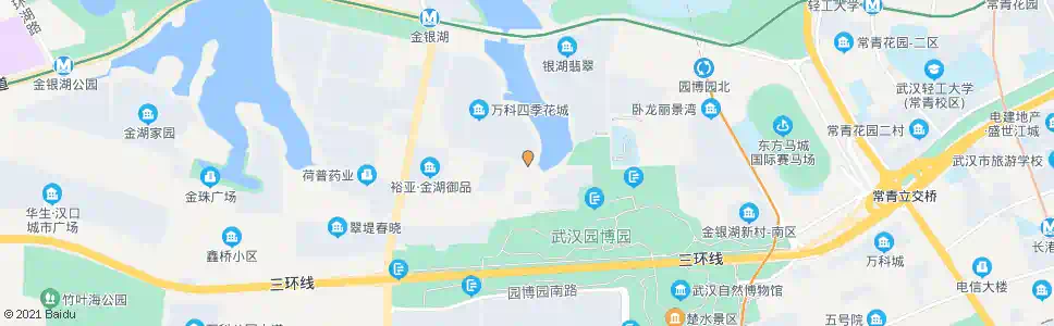 武汉金银湖南三街环湖东路_公交站地图_武汉公交_妙搜公交查询2025