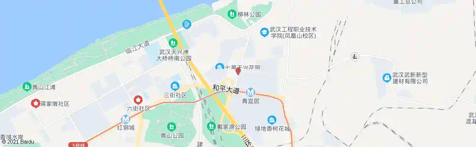 武汉建设十一路青宜居_公交站地图_武汉公交_妙搜公交查询2025