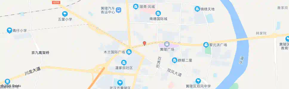 武汉黄陂大道廖黄湾路口_公交站地图_武汉公交_妙搜公交查询2025