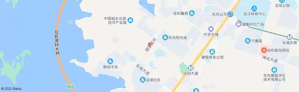 武汉车城西路水府街_公交站地图_武汉公交_妙搜公交查询2025