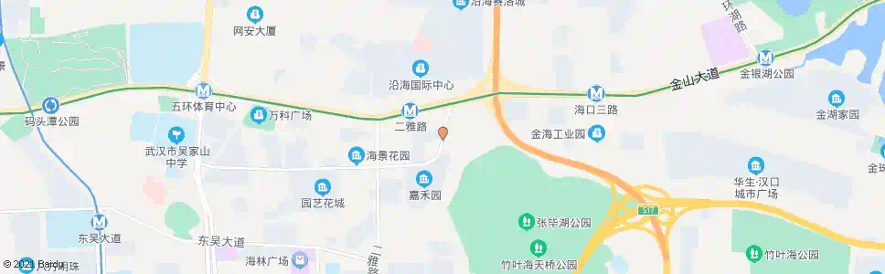 武汉吴中街金山大道口_公交站地图_武汉公交_妙搜公交查询2025