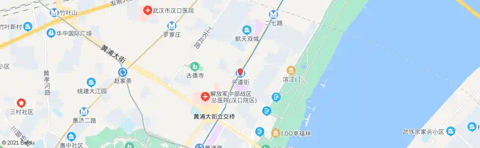 武汉头道街站_公交站地图_武汉公交_妙搜公交查询2025