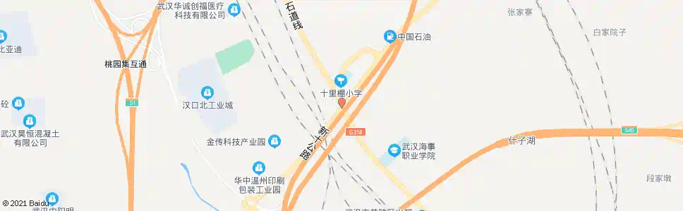 武汉318国道十里棚村_公交站地图_武汉公交_妙搜公交查询2025