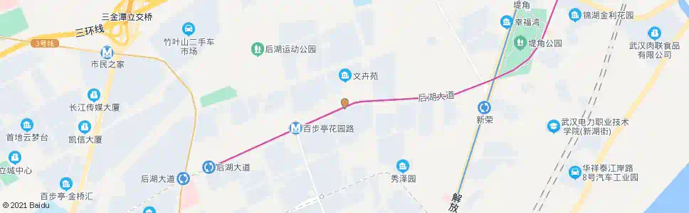 武汉后湖大道汉铁高中_公交站地图_武汉公交_妙搜公交查询2025