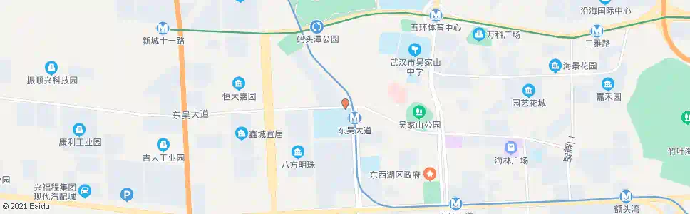 武汉东吴大道七雄路_公交站地图_武汉公交_妙搜公交查询2025