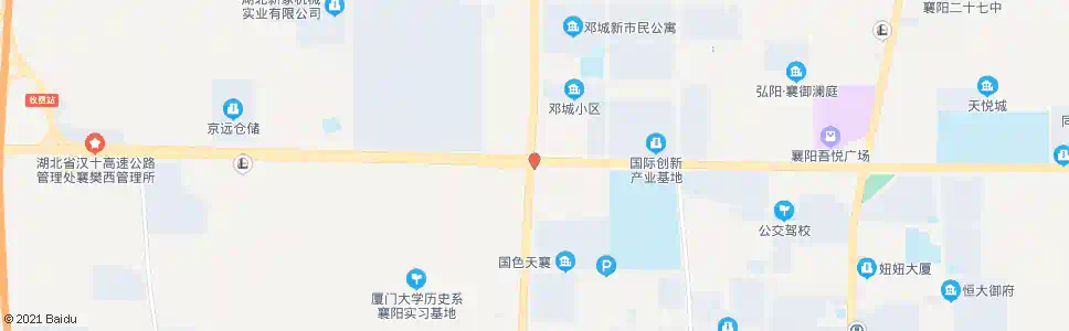 襄阳卧龙邓城大道口_公交站地图_襄阳公交_妙搜公交查询2025