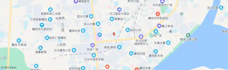 襄阳前进路人民路口_公交站地图_襄阳公交_妙搜公交查询2025