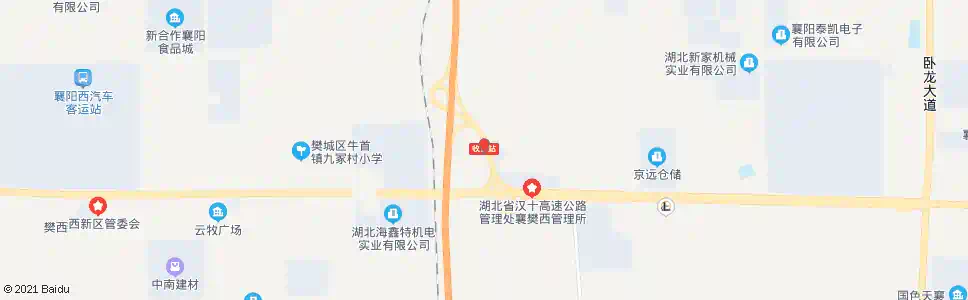 襄阳高速公路西_公交站地图_襄阳公交_妙搜公交查询2025