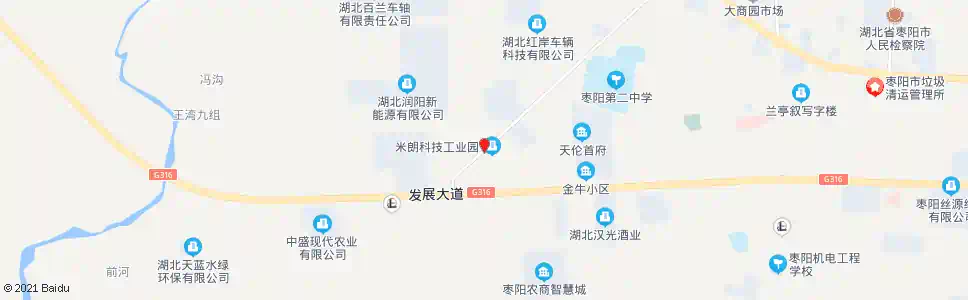 襄阳米朗工业园_公交站地图_襄阳公交_妙搜公交查询2025