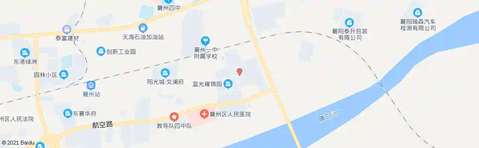 襄阳航空路唐白河大桥(五洲国际)_公交站地图_襄阳公交_妙搜公交查询2025