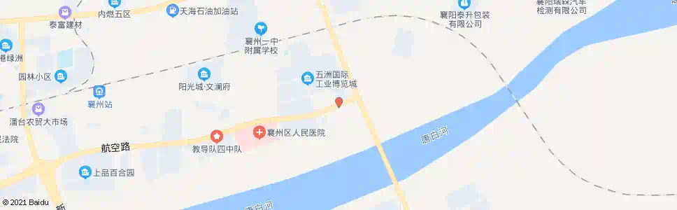 襄阳航空路唐白河大桥_公交站地图_襄阳公交_妙搜公交查询2025