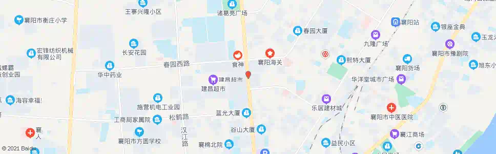 襄阳长虹路长汉路口_公交站地图_襄阳公交_妙搜公交查询2025