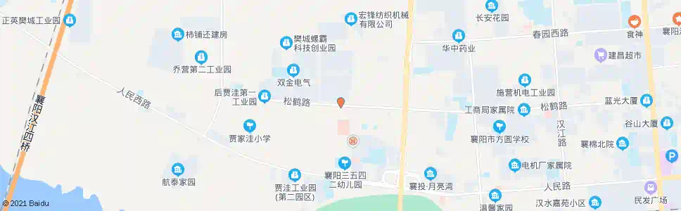 襄阳三五四五工厂_公交站地图_襄阳公交_妙搜公交查询2025