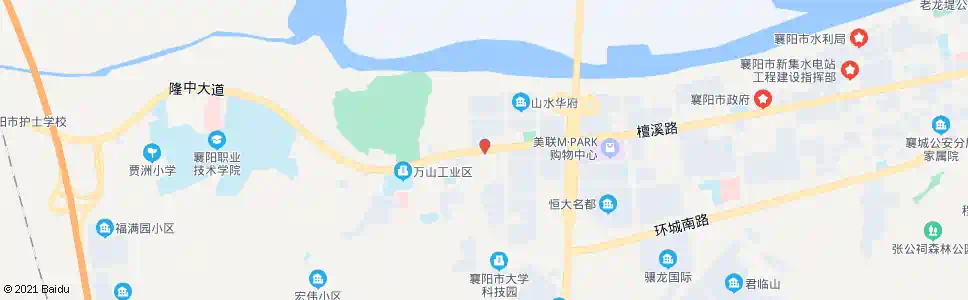 襄阳万山檀溪公馆站_公交站地图_襄阳公交_妙搜公交查询2025