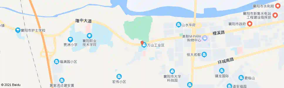 襄阳万山(襄阳四十一中)_公交站地图_襄阳公交_妙搜公交查询2025