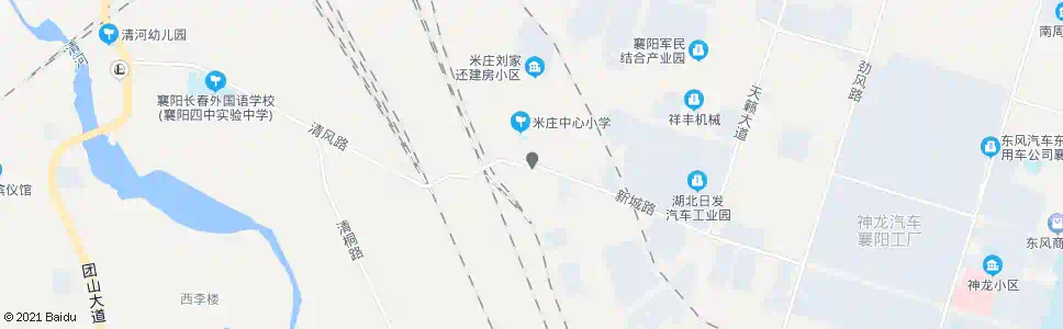 襄阳米庄_公交站地图_襄阳公交_妙搜公交查询2025