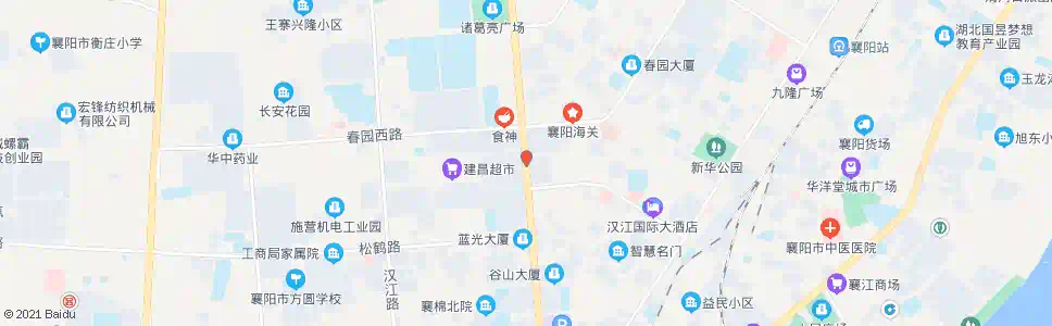 襄阳长汉路长虹路口_公交站地图_襄阳公交_妙搜公交查询2025