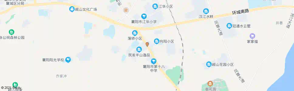 襄阳落轿街_公交站地图_襄阳公交_妙搜公交查询2025