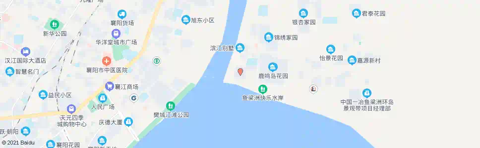 襄阳鱼梁洲(置地花园)_公交站地图_襄阳公交_妙搜公交查询2025