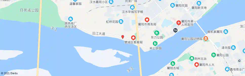 襄阳沿江大道杜甫巷路口_公交站地图_襄阳公交_妙搜公交查询2025