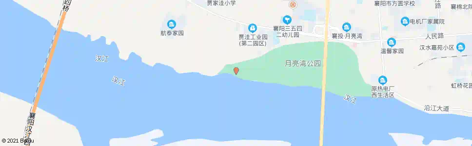 襄阳交警二大队(月亮湾公园)_公交站地图_襄阳公交_妙搜公交查询2025