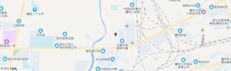 襄阳春园路云湾路口(华中光彩大市场)_公交站地图_襄阳公交_妙搜公交查询2025