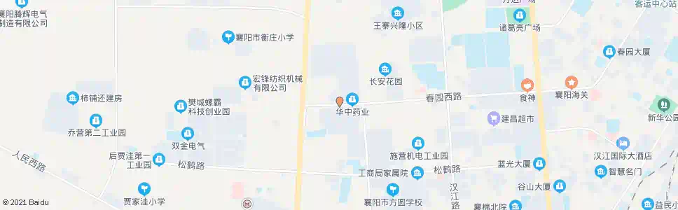 襄阳春园西路华中药业_公交站地图_襄阳公交_妙搜公交查询2025