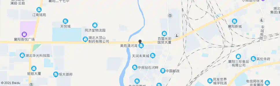 襄阳清河三桥东站_公交站地图_襄阳公交_妙搜公交查询2025