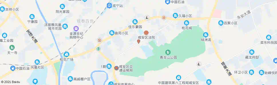 咸宁青龙山高中_公交站地图_咸宁公交_妙搜公交查询2025