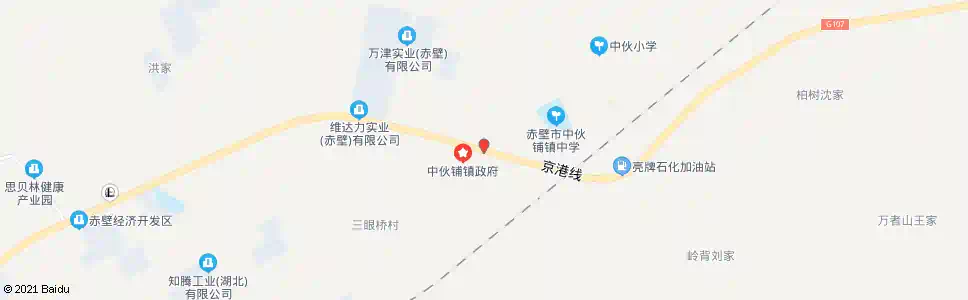 咸宁中伙镇政府_公交站地图_咸宁公交_妙搜公交查询2025