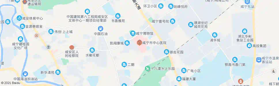 咸宁人民医院_公交站地图_咸宁公交_妙搜公交查询2025