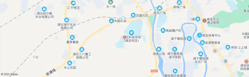 咸宁师专_公交站地图_咸宁公交_妙搜公交查询2025