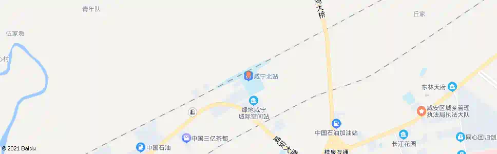 咸宁一桥北_公交站地图_咸宁公交_妙搜公交查询2025