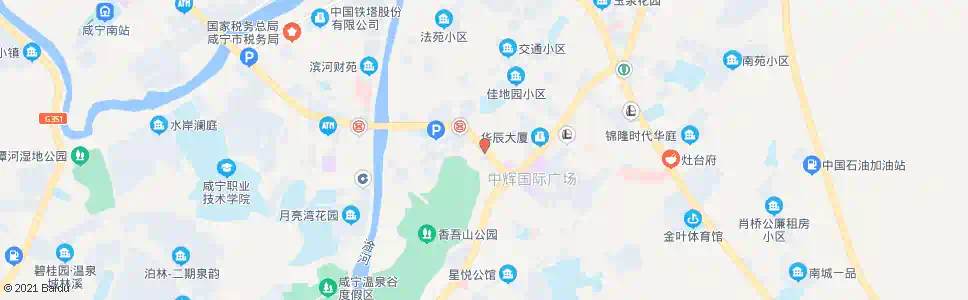咸宁中心花坛_公交站地图_咸宁公交_妙搜公交查询2025