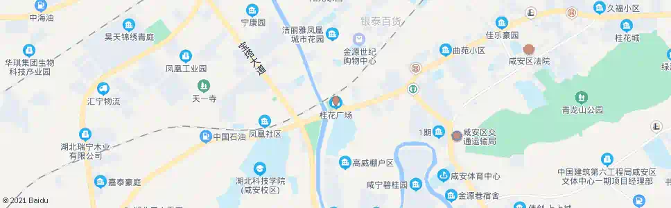 咸宁桂花广场_公交站地图_咸宁公交_妙搜公交查询2025