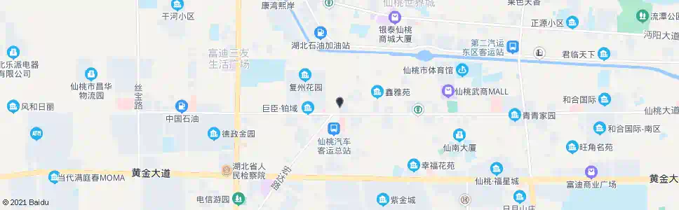 仙桃天下时代广场_公交站地图_仙桃公交_妙搜公交查询2025
