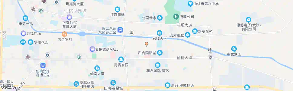 仙桃黄荆小区中心街_公交站地图_仙桃公交_妙搜公交查询2025