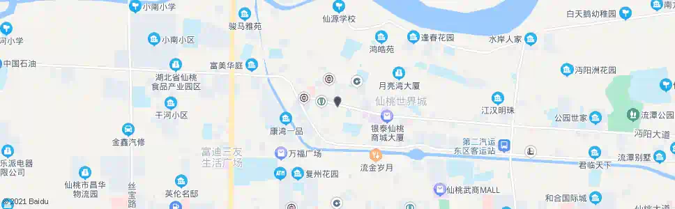 仙桃沔阳二路_公交站地图_仙桃公交_妙搜公交查询2025